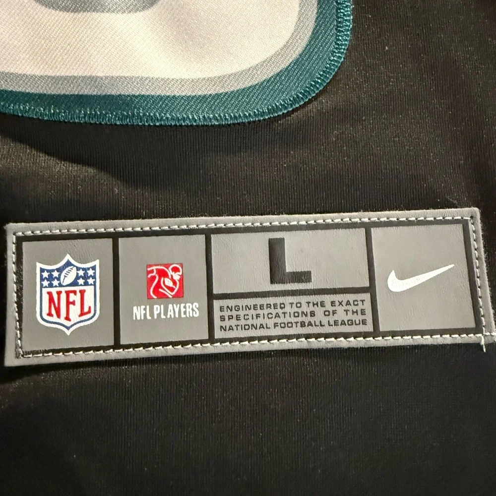 Nike kids Philadelphia Eagles black embroidered jersey of legend Brian Dawkins